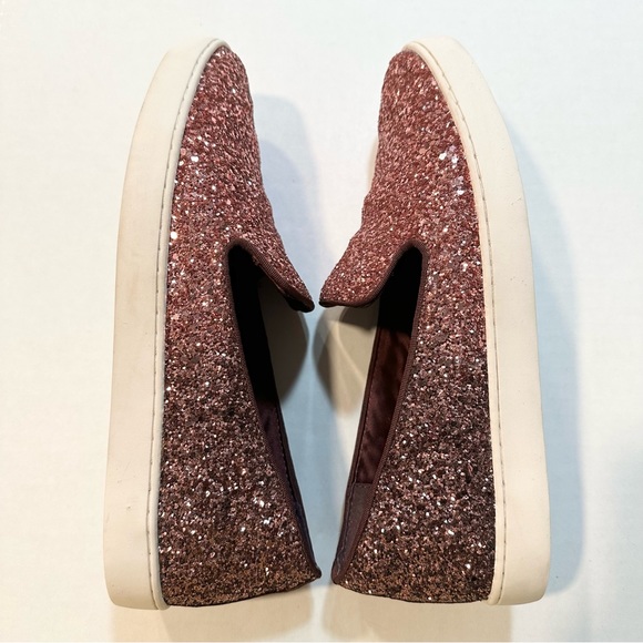 Birdies The Swift Rose Sparkle Slip On Sneaker Pink Glitter Ombré, Size 8 - Picture 9 of 10